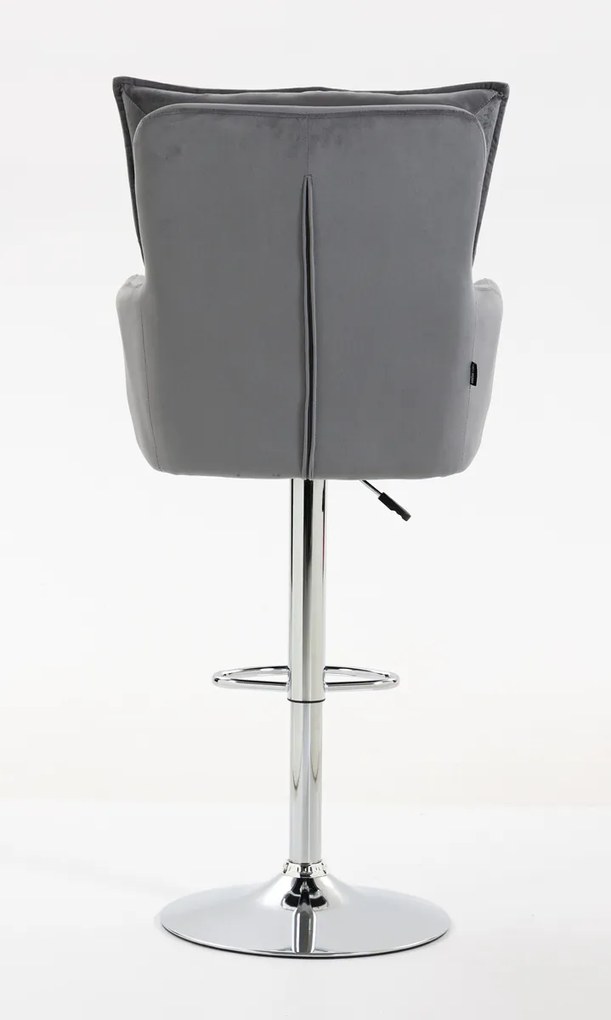 HR250W Scaun Catifea Grafit Bază Cromata