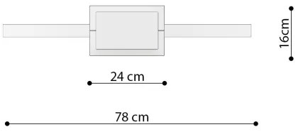 Lustră LED pe cablu RIO LED/50W/230V CRI90 3000K d. 78 cm auriu Thoro TH.175