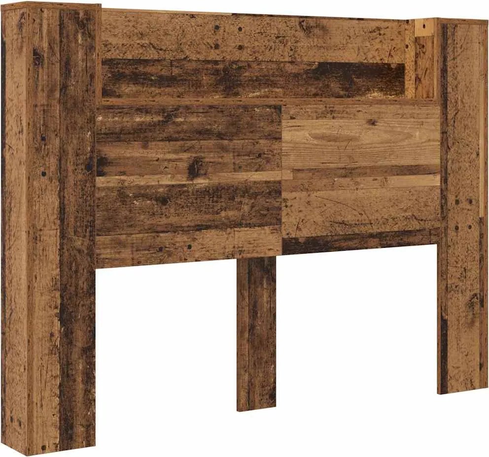 vidaXL Heaboard Lemn vechi 140 x 16,5 x 103,5 cm Lemn compozit