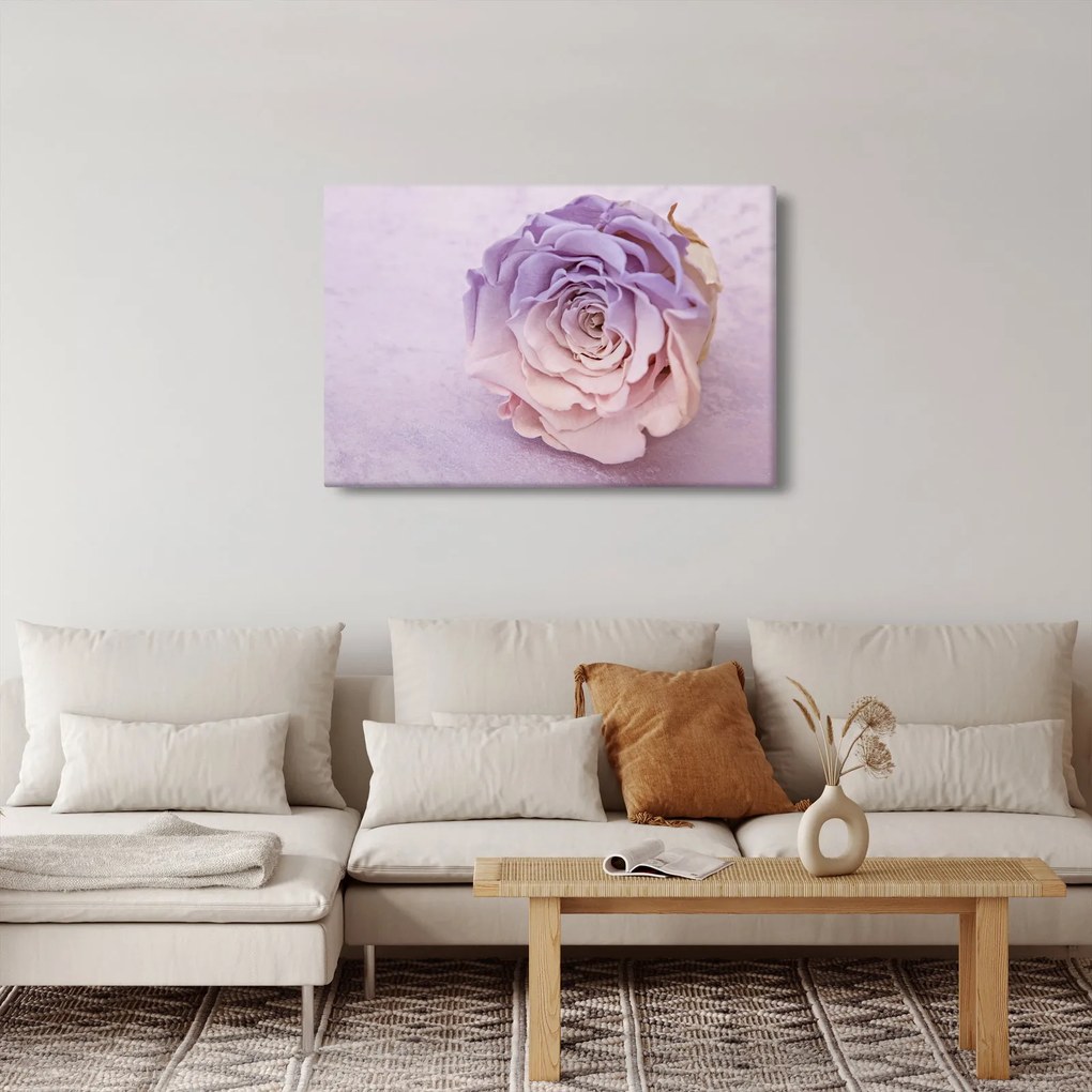 Tablou detaliu florii de trandafir (90x60 cm)