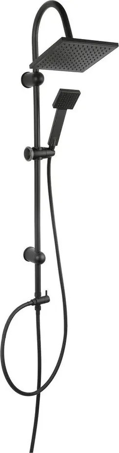 Coloana de dus cu comutator negru mat Ferro Squerto Black