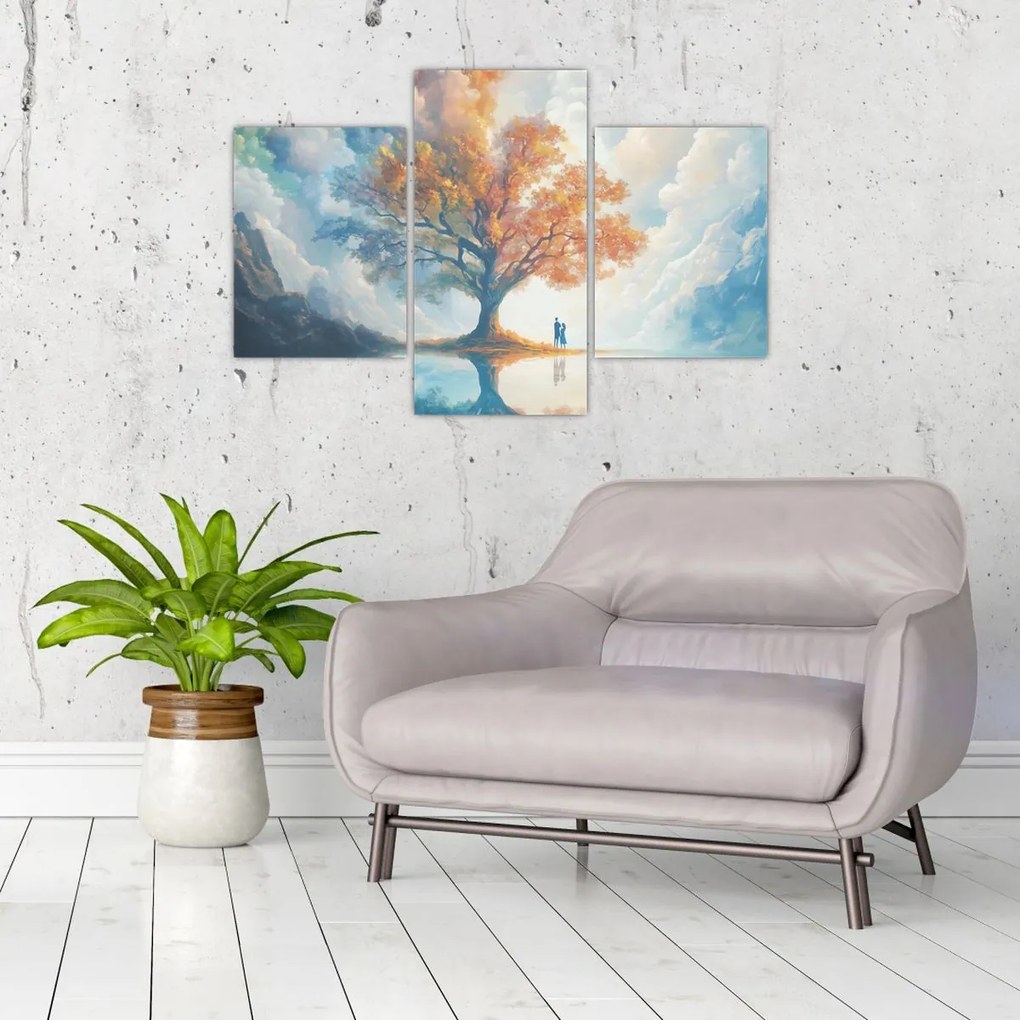 Tablou – Arborele vieții și al iubirii (90x60 cm)