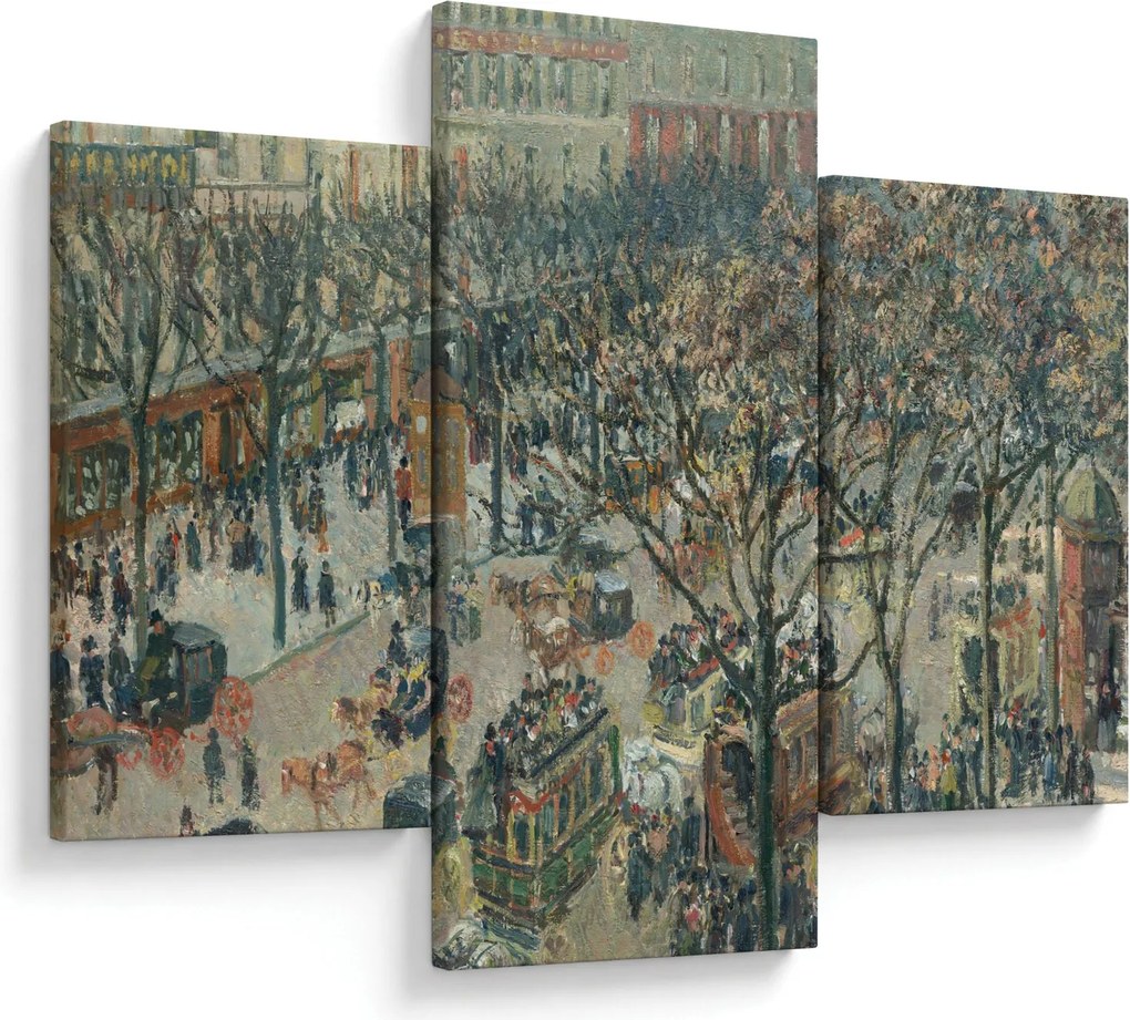 Tablou - Camille Pissarro, Boulevard des Italiens, Morning, Sunlight, reproducere (90x60 cm)