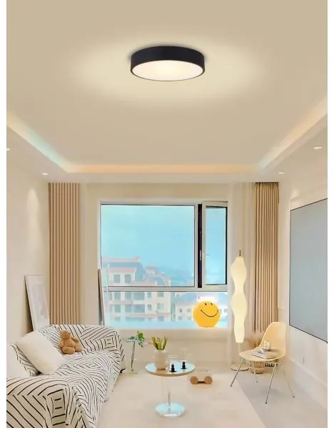 Immax NEO 07201L-LED Plafonieră dimabilă RONDATE 28W/230V negru Tuya+DO