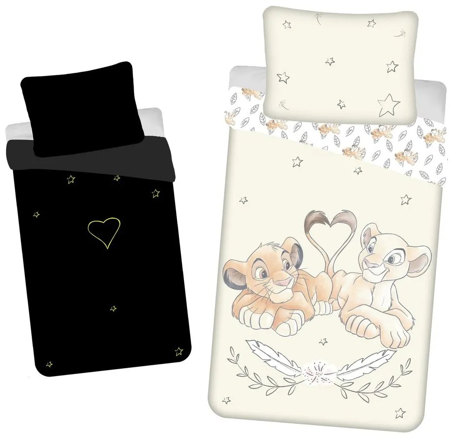 Lenjerie de pat luminoasă Regele Leu