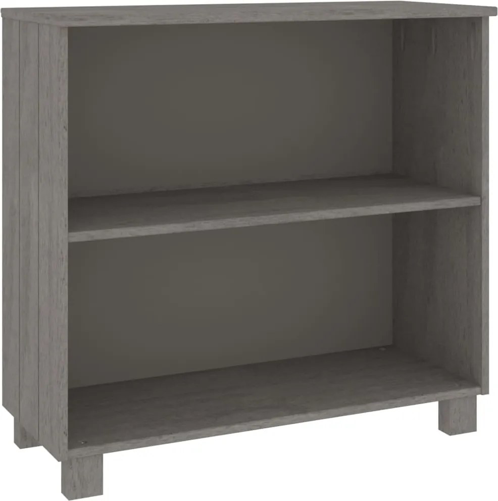 340503 vidaXL Servantă „HAMAR”, gri deschis, 85x35x80 cm, lemn masiv pin