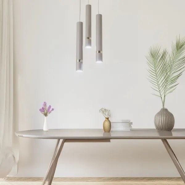 Lustră pe cablu Brilagi POKER 3xGU10/25W/230V bej