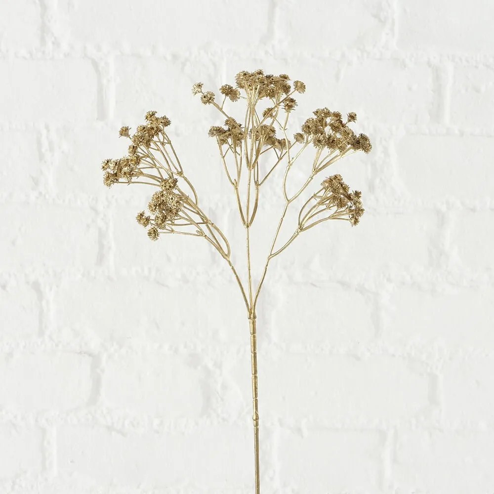 Planta decor Gypsophila, 62x15 cm, auriu