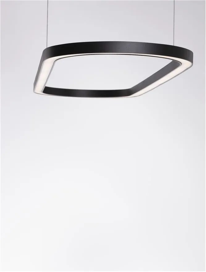 Lustra LED suspendata design modern QUERALT negru