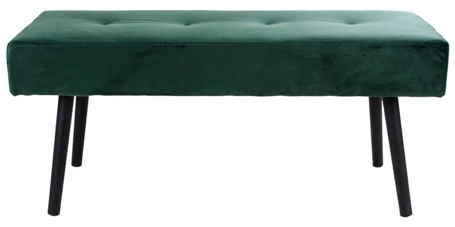 Bancă tapițată House Nordic Skiby, 100 x 35 cm, verde închis