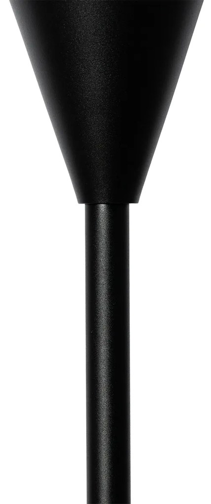 Lampa de masa moderna neagra cu sticla opal - Drop