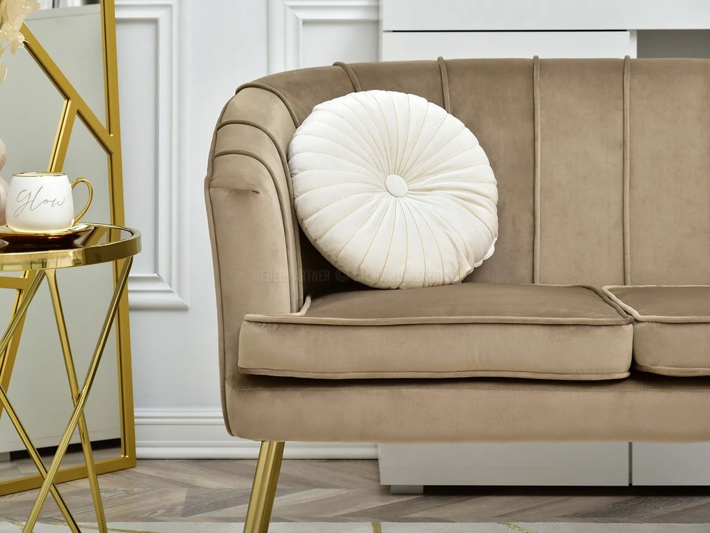 Canapea Etimee S (bej + auriu). Promo -15%. 1111388