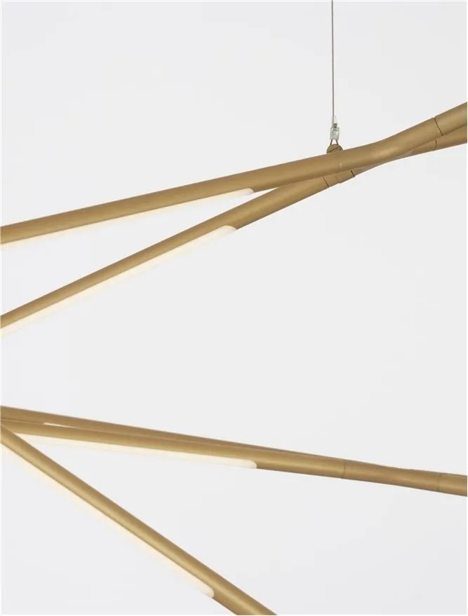 Lustra LED XL suspendata design modern RACCIO aurie