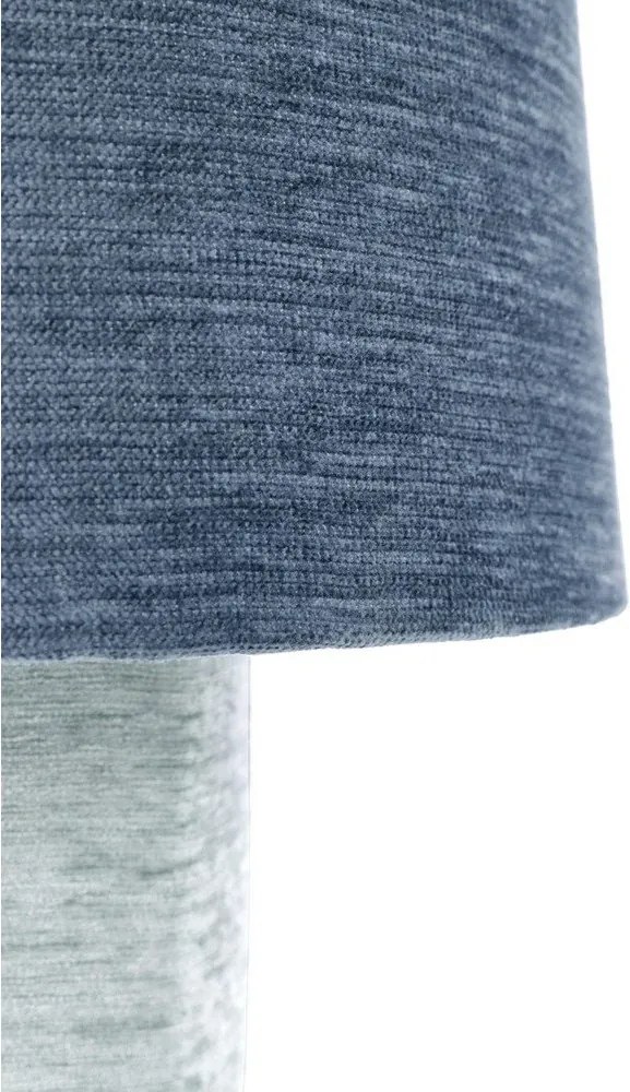 Veioză albastră din metal cu abajur textil (înălțime 50 cm) Demra – Bizzotto