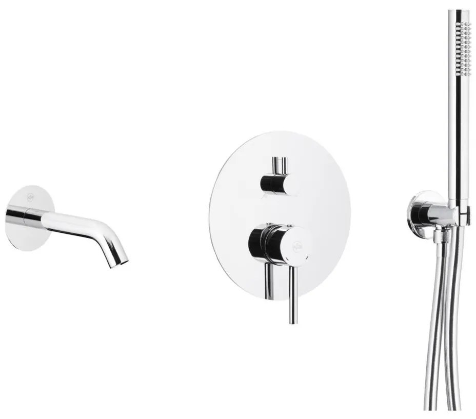 Set de cadă cu baterie ascunsă KFA Armatura 5039-401-00 MOZA crom lucios