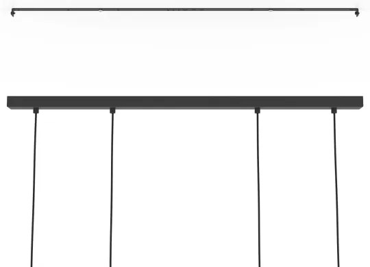 Lustră pe cablu Eglo 390164 CIDRAZ 4xE27/40W/230V negru/maro