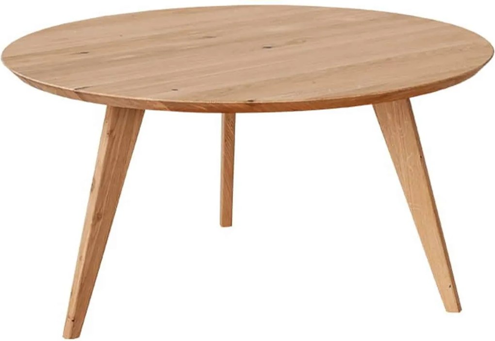 Masă stejar masiv Cafea Oscar Rotundă - ⌀50cm