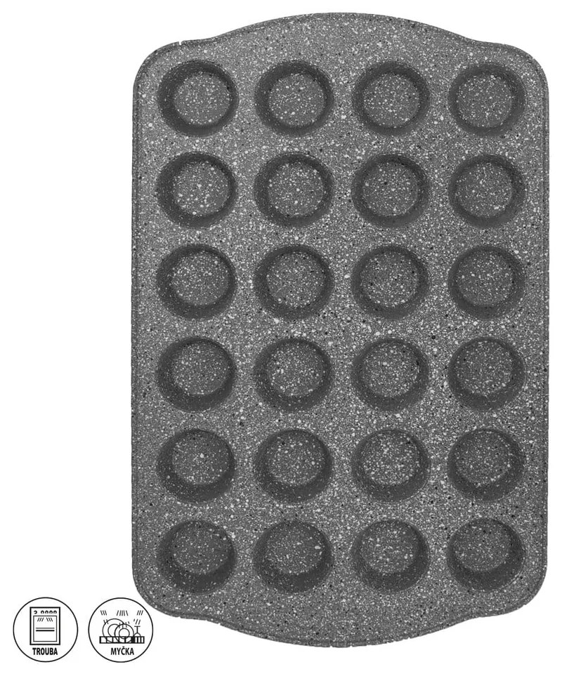Formă de copt pentru brioșe din metal 26x42 cm Grande – Orion