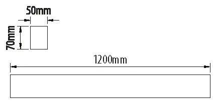 Corp de iluminat LED fluorescent LINIK LED/40W/230V 4000K negru