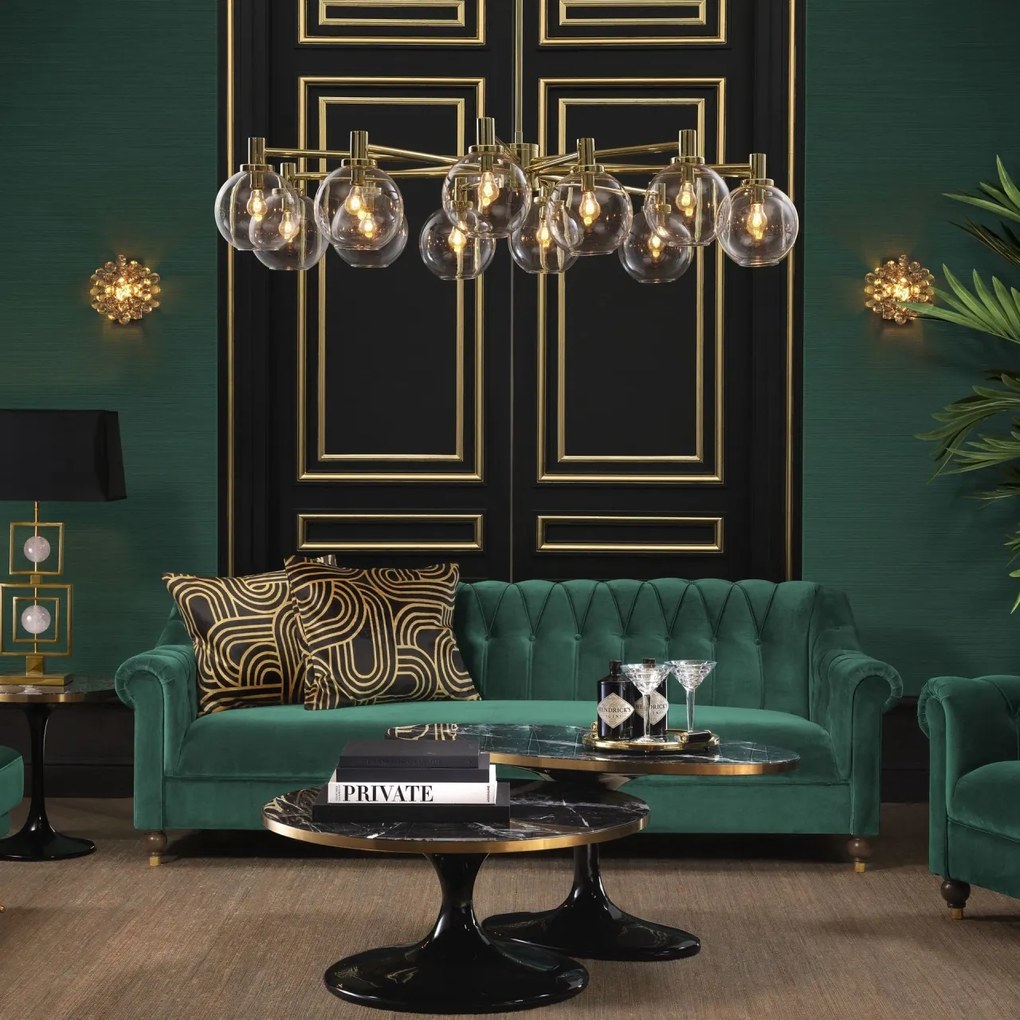 Candelabru design LUX cu 12 brate Selva auriu 111974 HZ