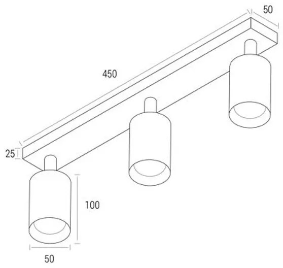 Spot ANGIE 3xGU10/30W/230V