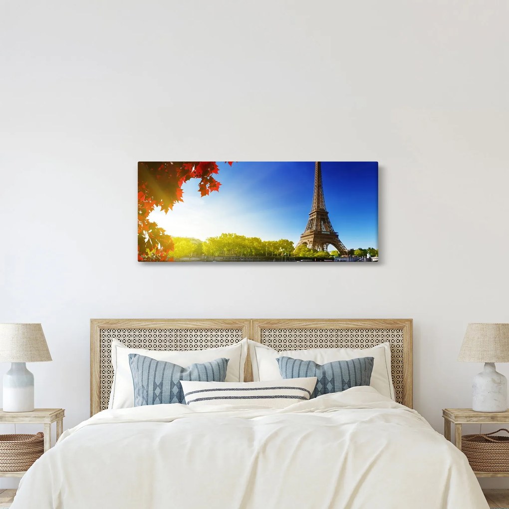 Tablou - toamna la Paris (120x50 cm)