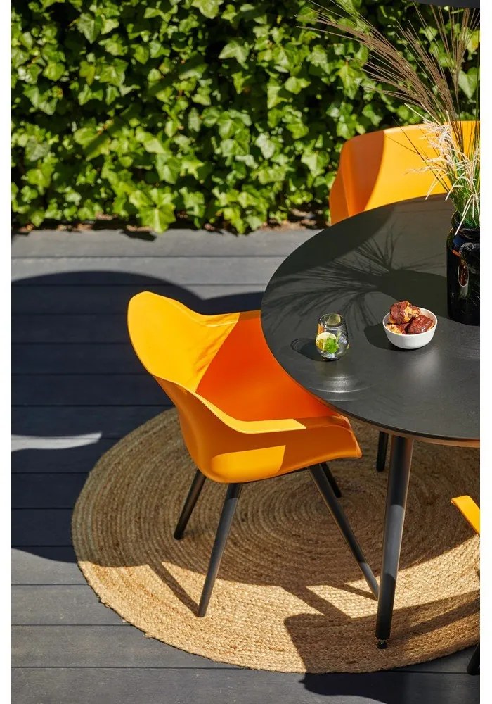 Masă de grădină Hartman Sophie, ø 128 cm, negru