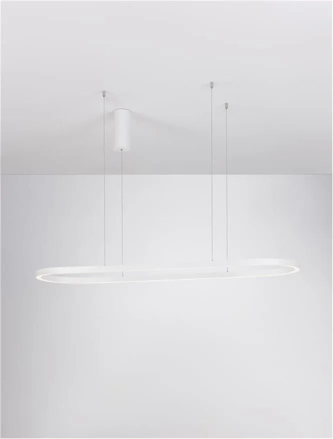 Lustra LED suspendata design modern QUERALT alba
