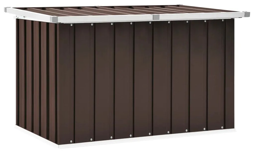 46260 vidaXL Ladă de depozitare pentru grădină, maro, 109 x 67 x 65 cm