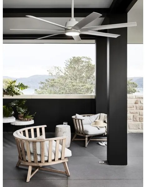 Ventilator LED de tavan Lucci Air 213182 ATLANTA 1xGX53/52W/230V alb + telecomandă