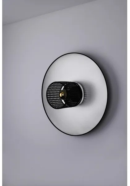 Aplică TOKYO Duolla RATTAN 1xE27/15W/230V d. 50 cm argintiu/negru