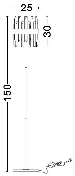 Lampadar, Lampa de podea design modern Crown