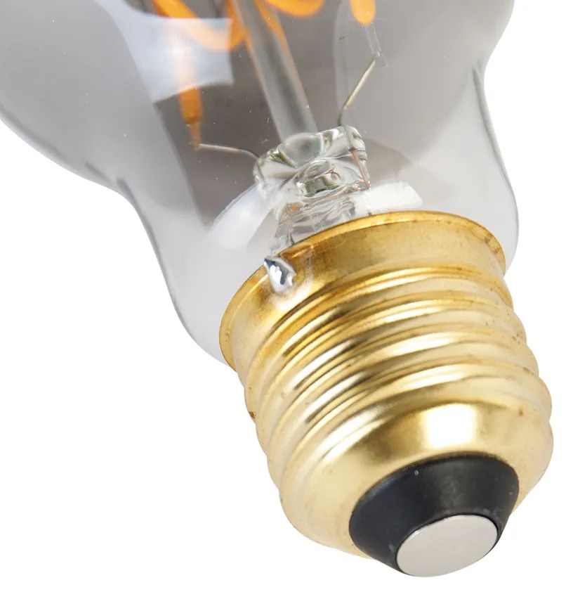 Set de 5 becuri spirale LED E27 A60 fumurii 4W 120 lm 1800K
