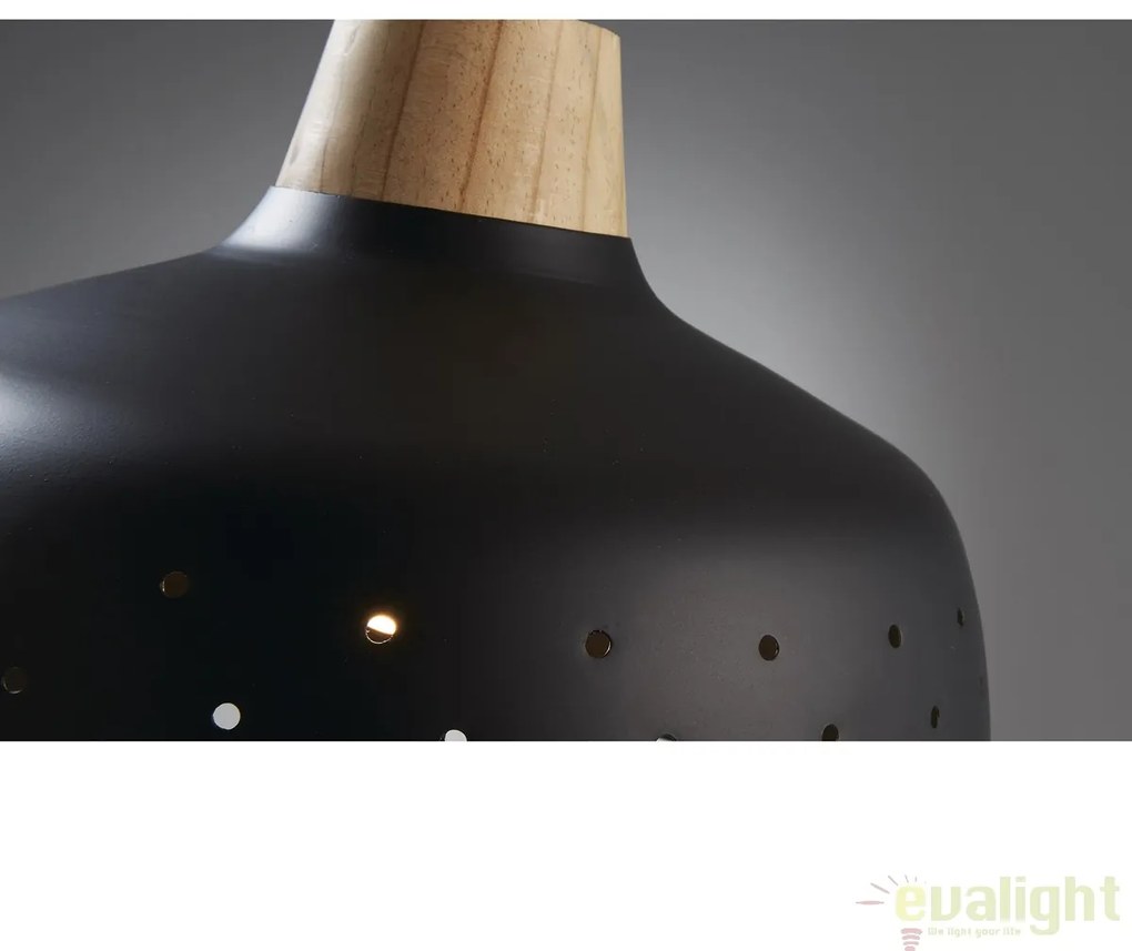 Lustra suspendata / Pendul design modern BLOG negru A505R01 JG