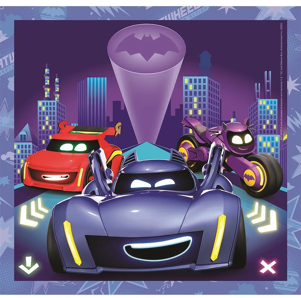 Batman Batwheels Puzzle Clementoni 3x48 piese