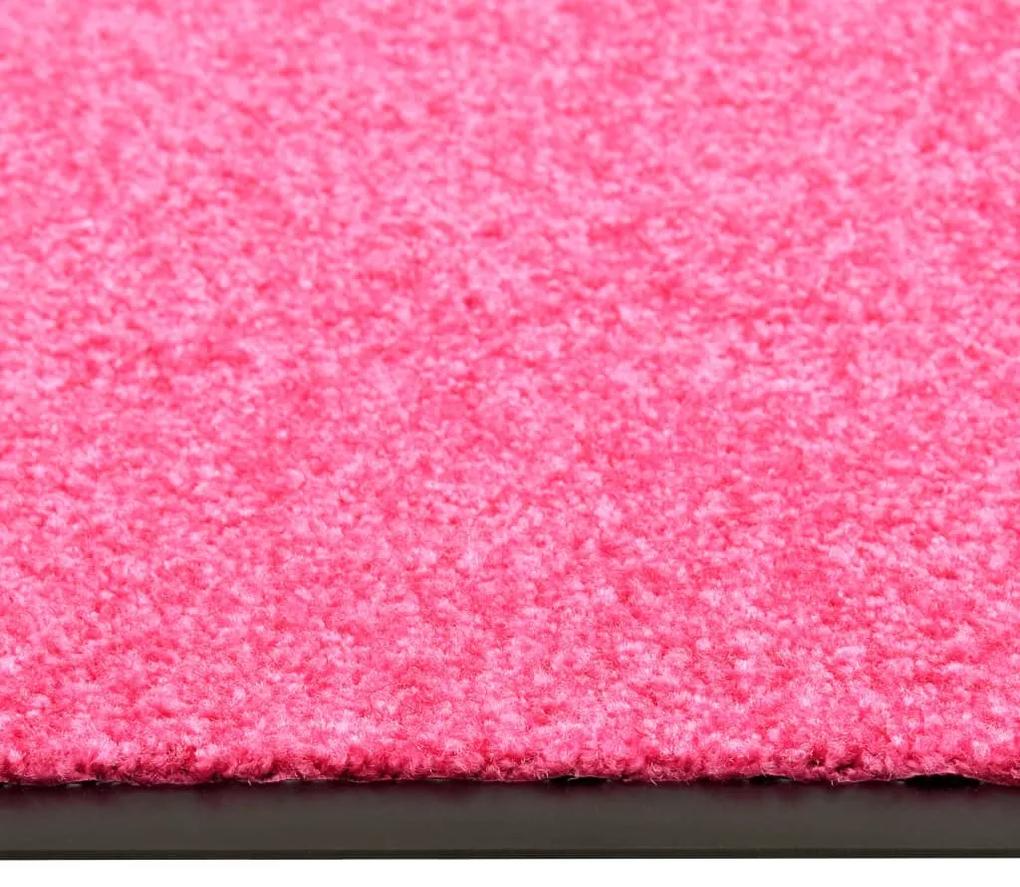 Covoras de usa lavabil roz 90x120 cm 1, Roz, 90 x 120 cm