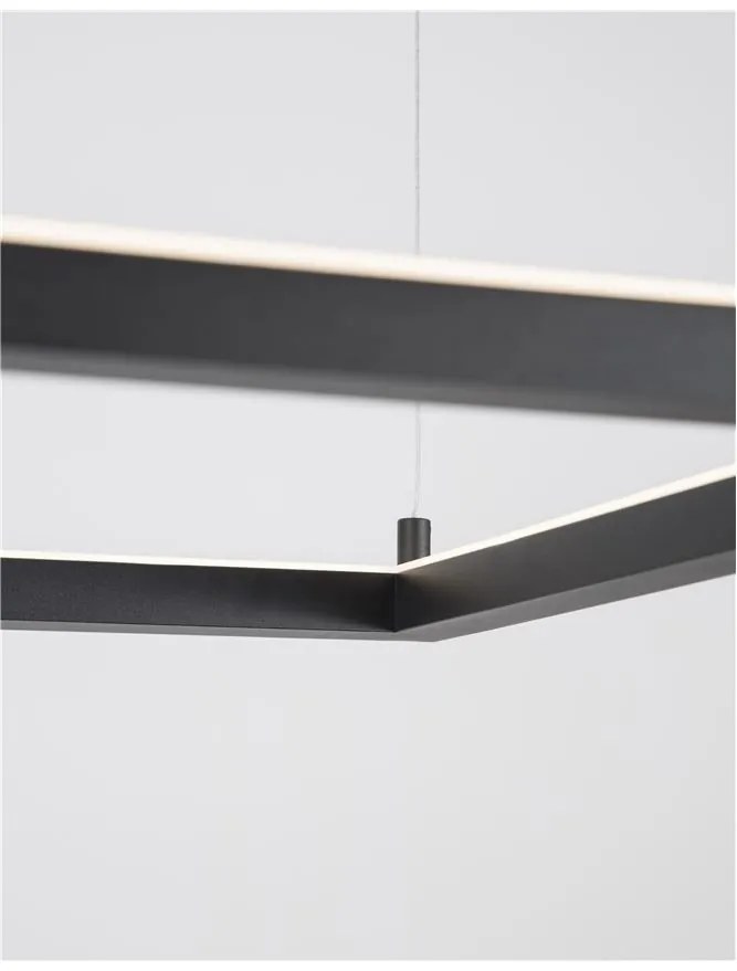 Lustra suspendata LED dimabila design modern ETERNA negru NVL-9990736