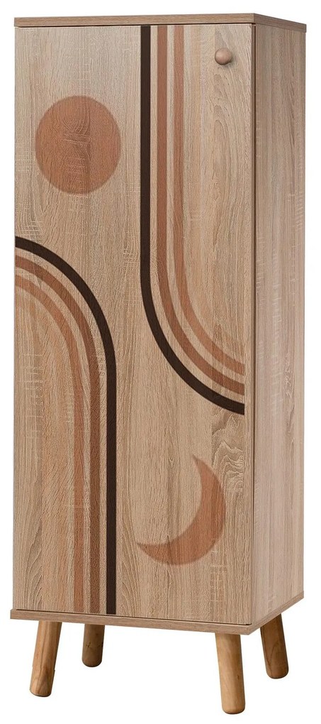 Mobilier Hol Beside 33 (stejar sonoma + piatră) . 1093998