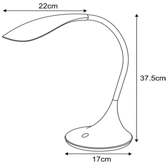 Lucide 18652/06/30 - Lampa de masa LED EMIL 1xLED/4,5/230V