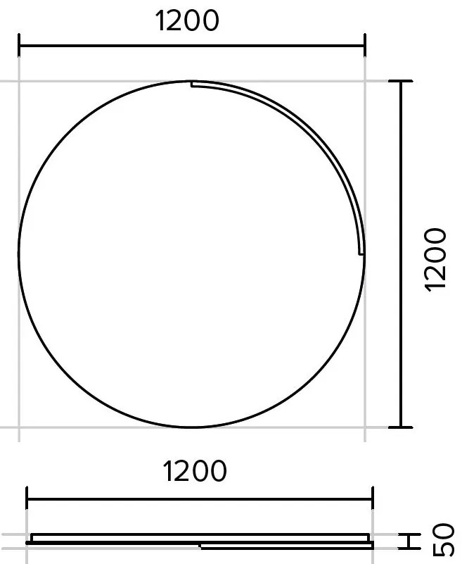 Kolpa San Orbis Oglinda cu iluminare LED O120 cm
