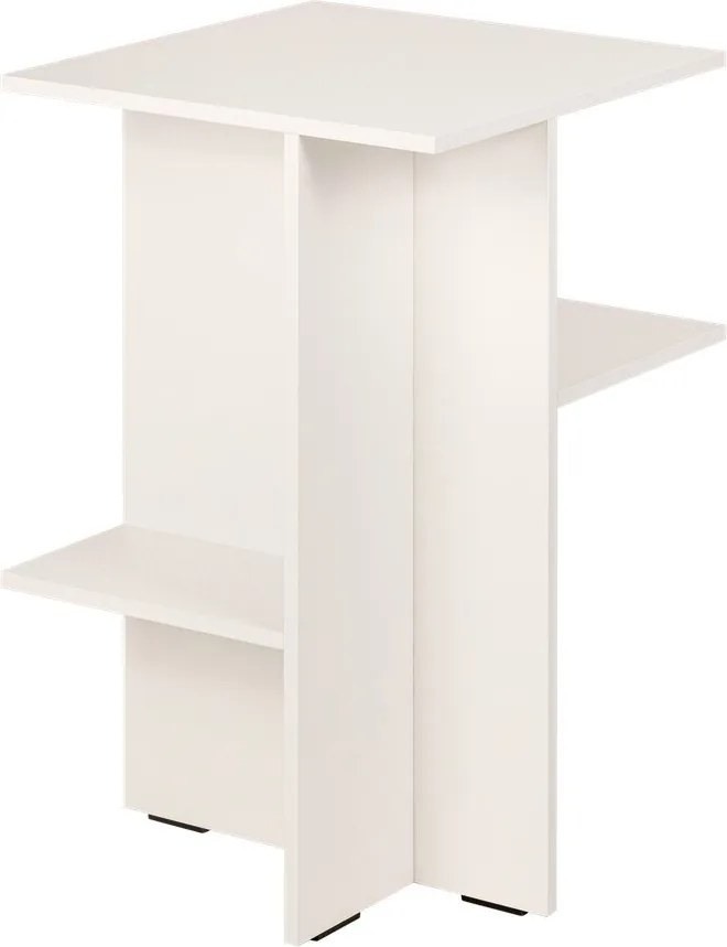 Noptieră grej cu rafturi Atik – noo.ma