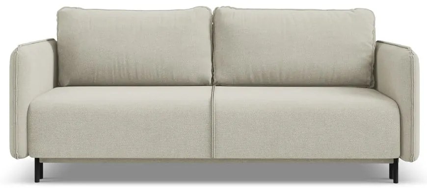 Canapea bej extensibilă/cu spațiu de depozitare 226 cm Luana – Makamii