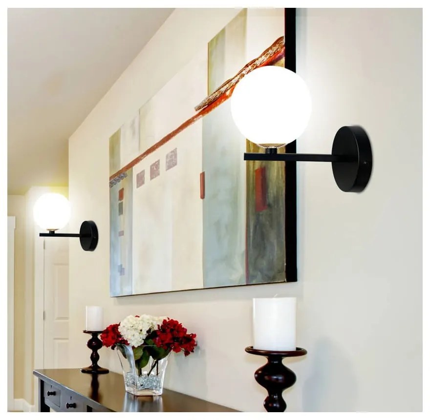 Aplică de perete neagră Kama – Candellux Lighting