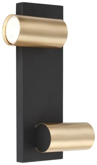 Spot de perete GENESIS 2xGU10/8W/230V negru