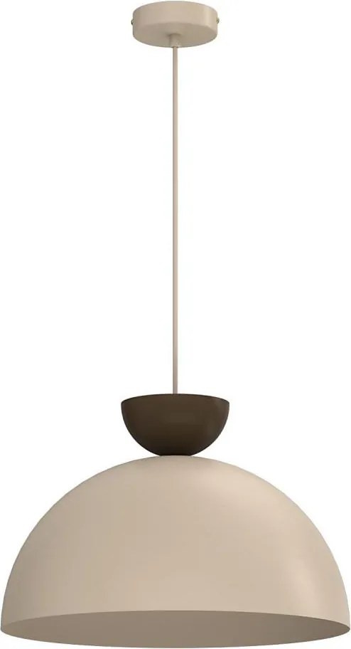 Lustră suspendată NEVIS 1xE27/15W/230V Ø 38 cm bej