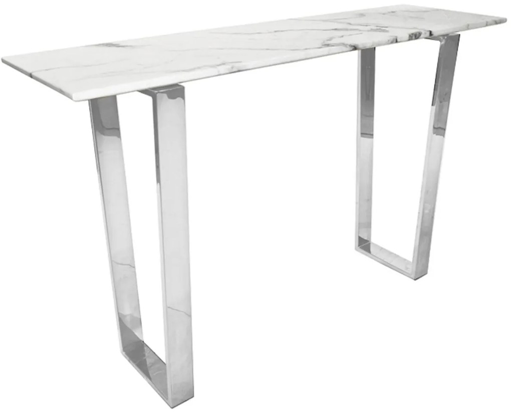 Consola Madera marble silver – H76 cm