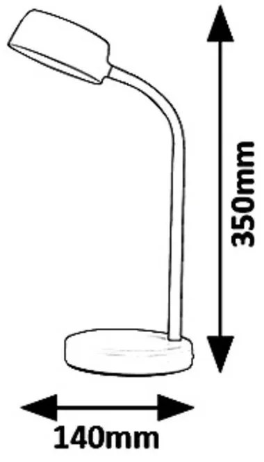 Lampă de masă cu LED Rabalux 6779 Berry, roz