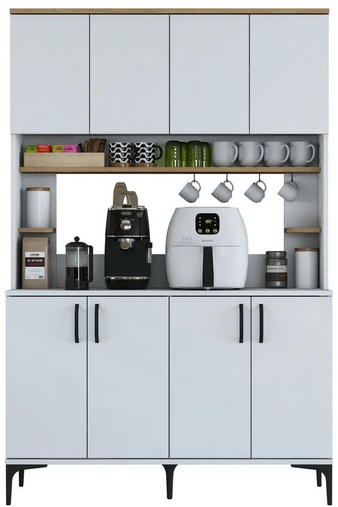 Dulap Jevy Walnut și Alb