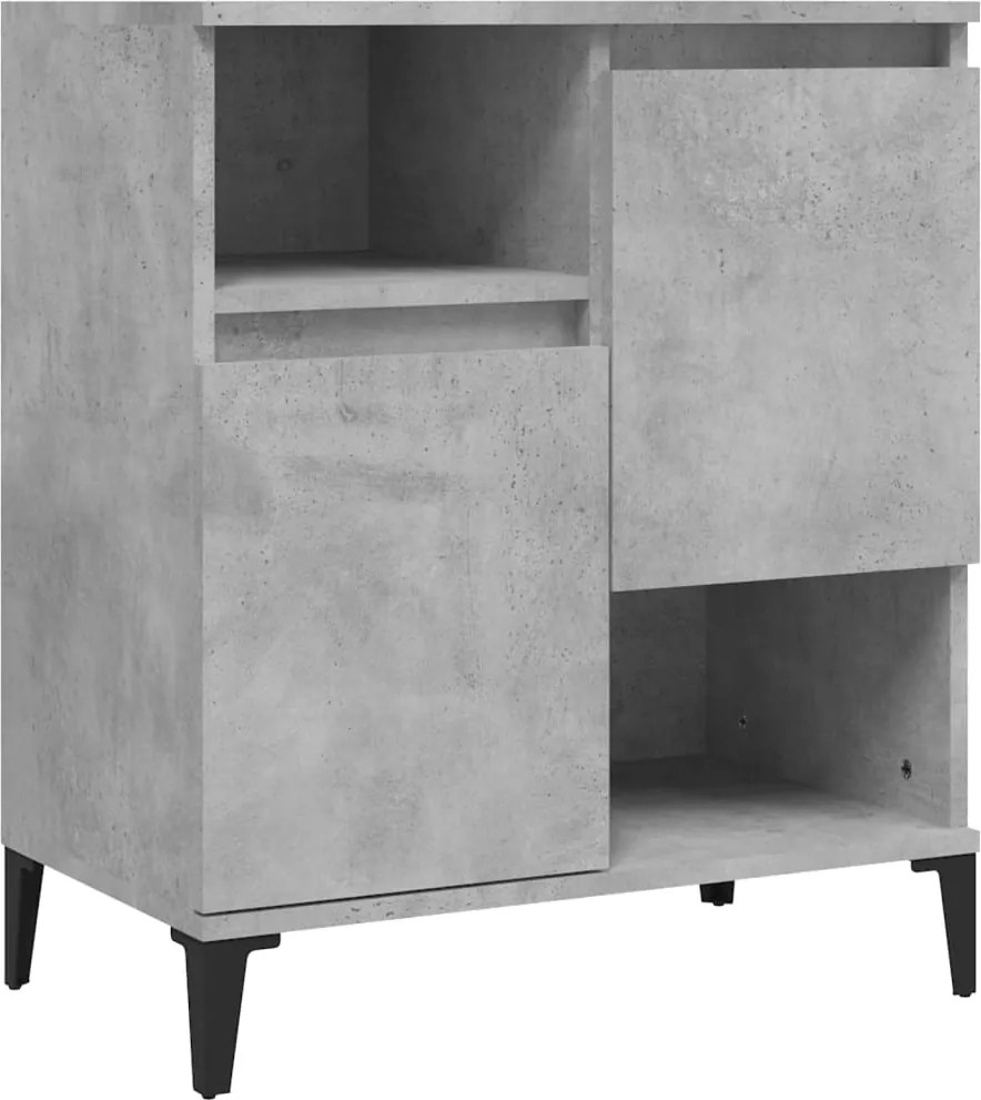 vidaXL Dulap, gri beton, 60x35x70 cm, lemn prelucrat