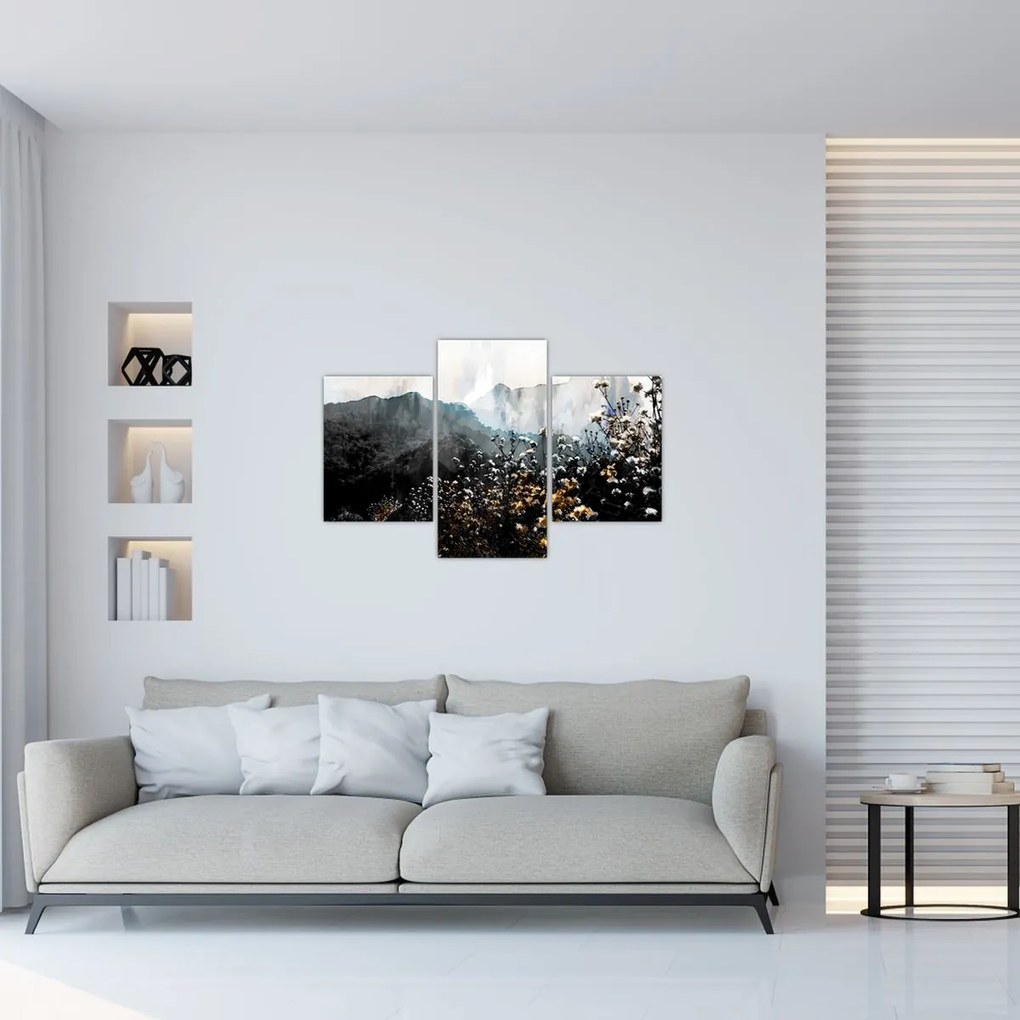 Tablou - Ilustrație de flori sălbatice (90x60 cm)